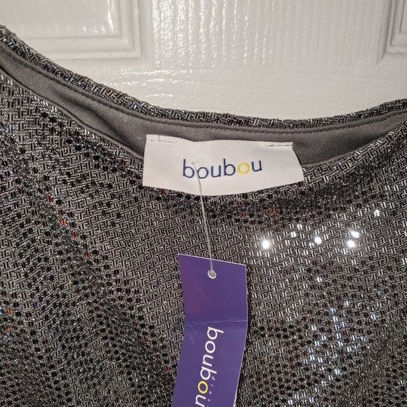 Long silver one shoulder dress (new with tags) - Picture 4 of 5